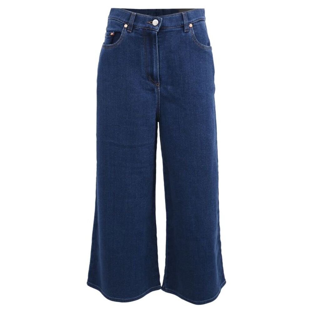 Valentino Garavani Wide-Leg jeans in Blue Cotton